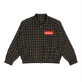 Unisex Plaid Full-Zip Track Jacket