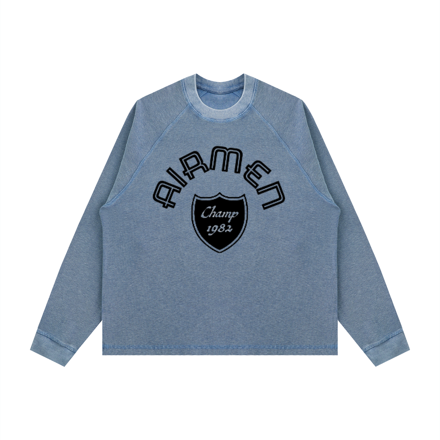 Unisex Vintage Wash Boxy  Waffle T-Shirt