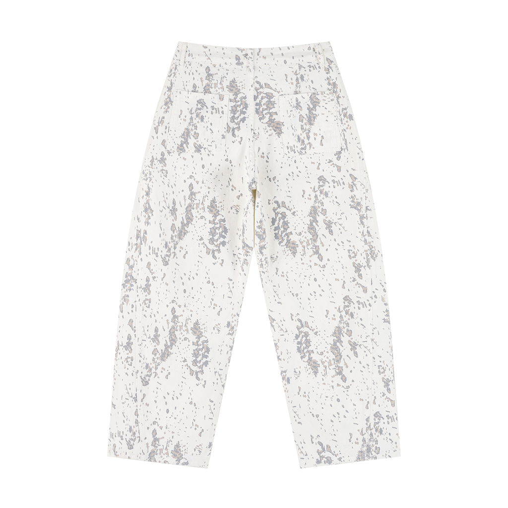 Women's Splatter Barrel Leg Jeans