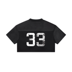 Women’s Cropped Paneled V-Neck Jersey