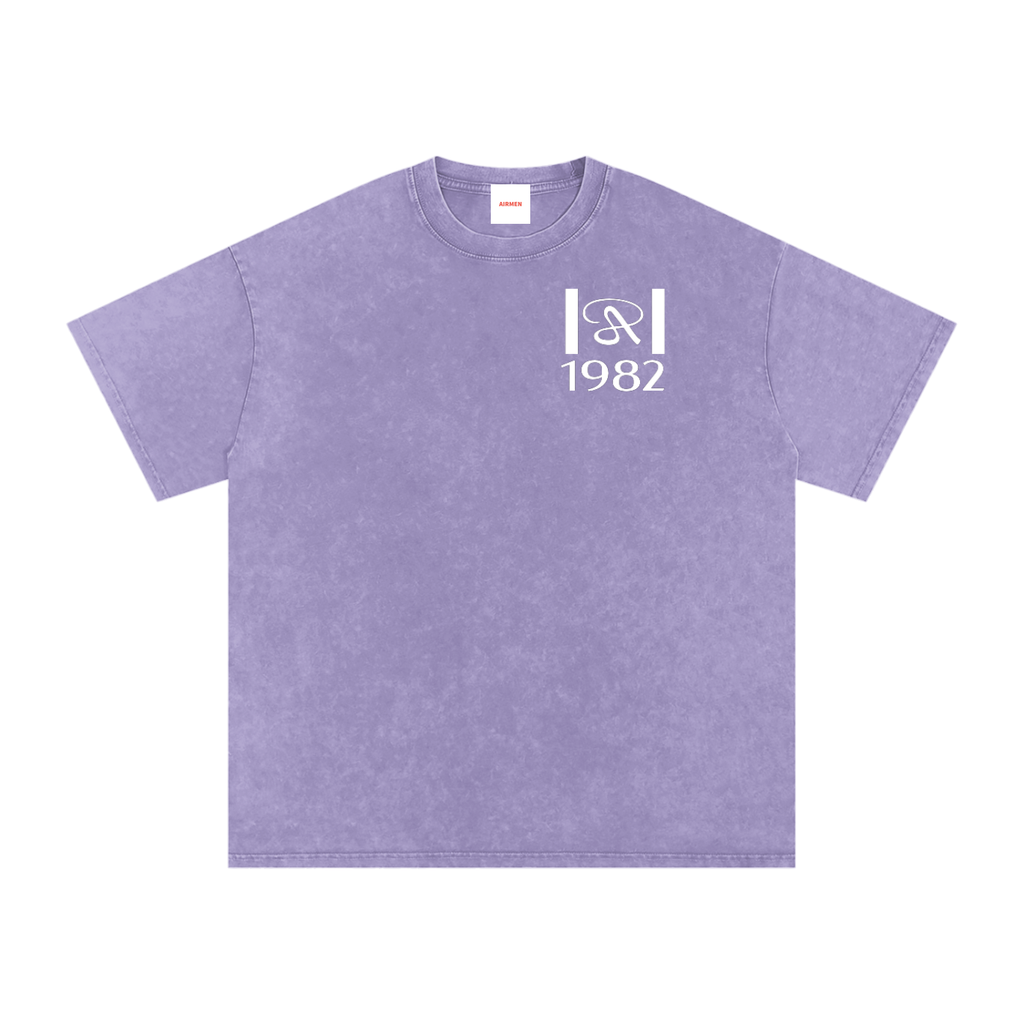 Snow Washed Oversized Cotton T-Shirt