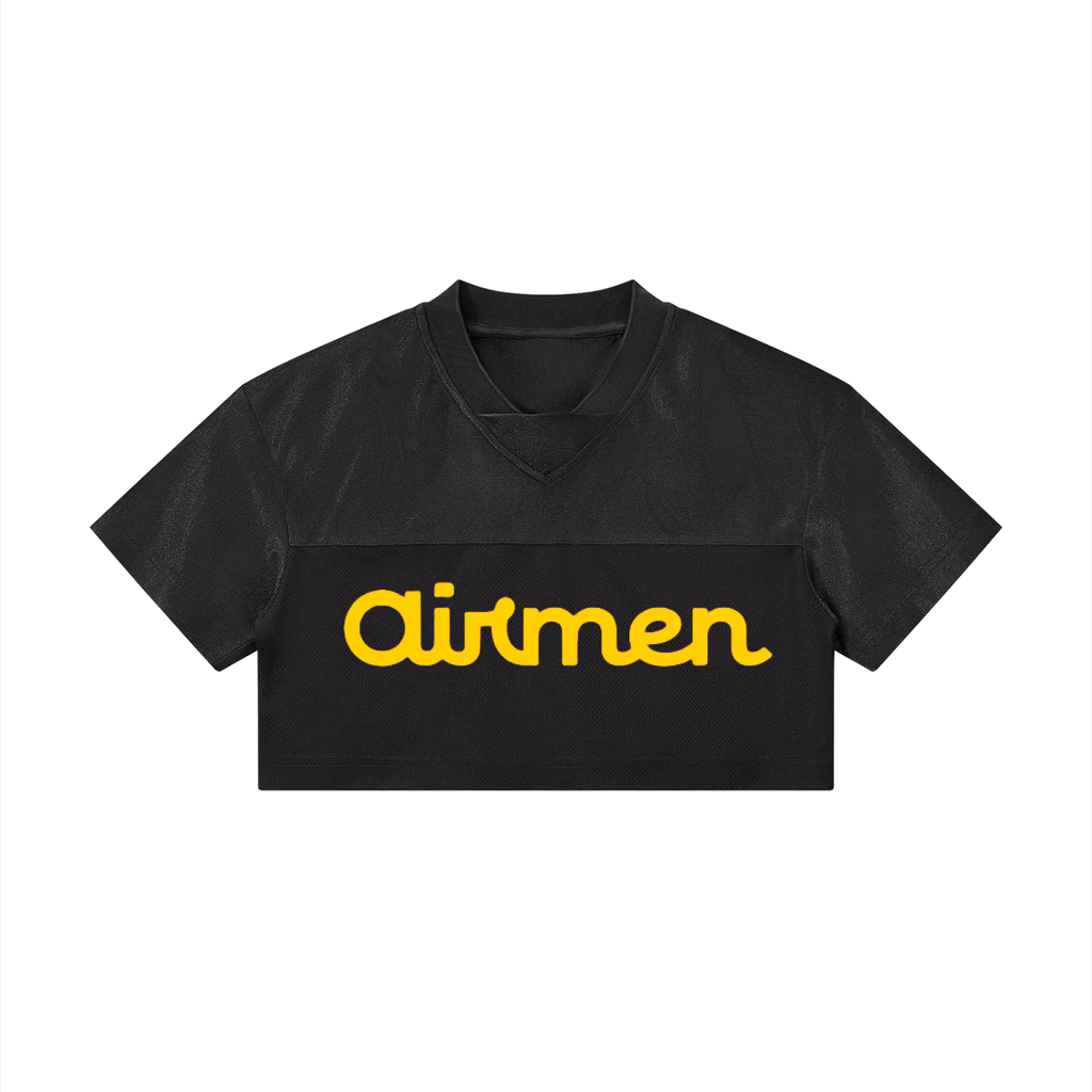 Women’s Cropped Paneled V-Neck Jersey
