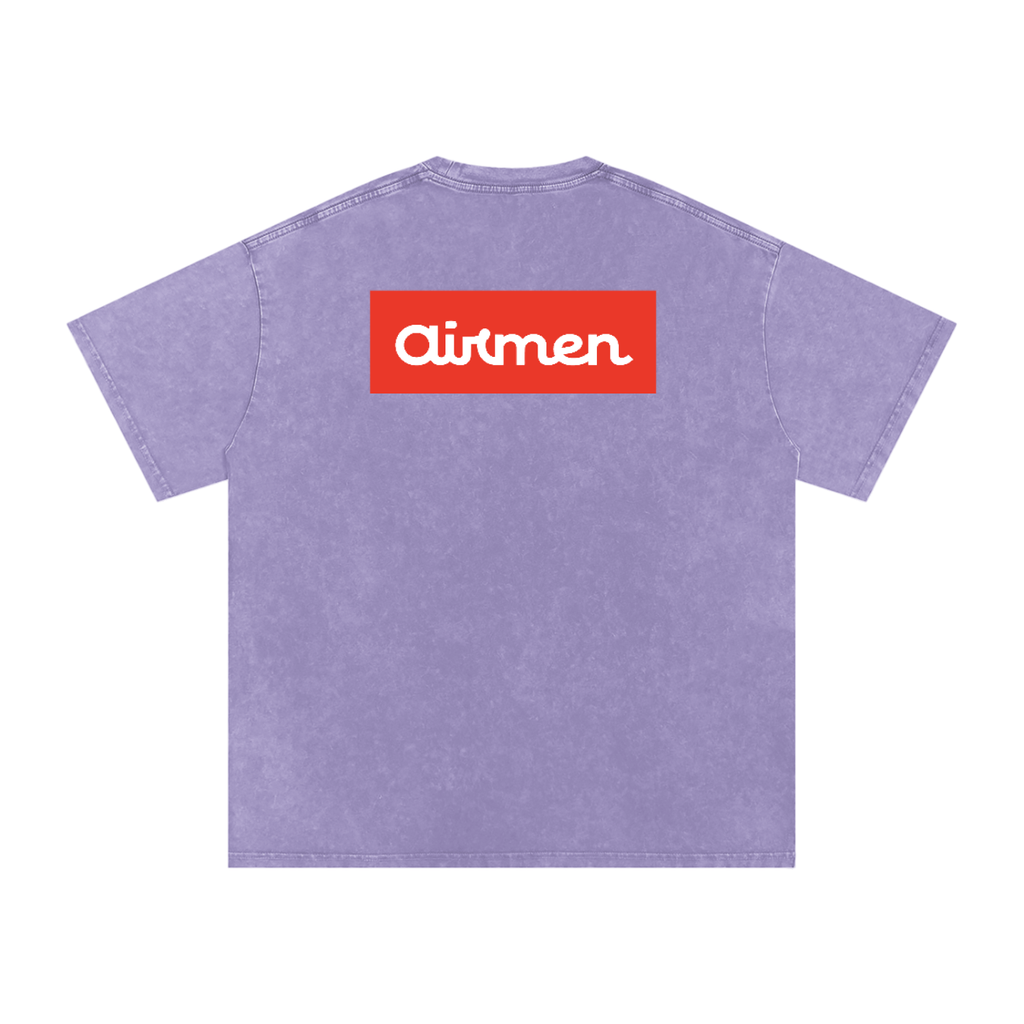Snow Washed Oversized Cotton T-Shirt