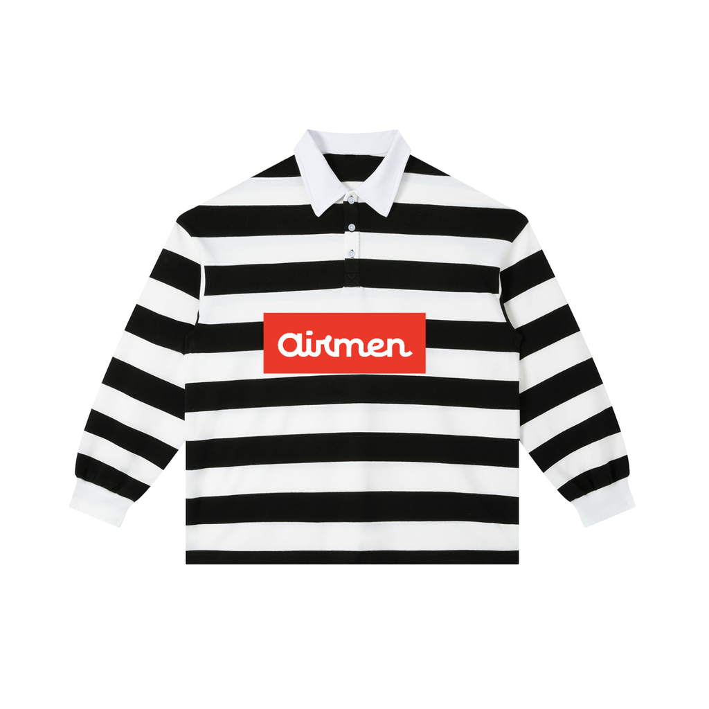 Color Block Stripe Polo Shirt