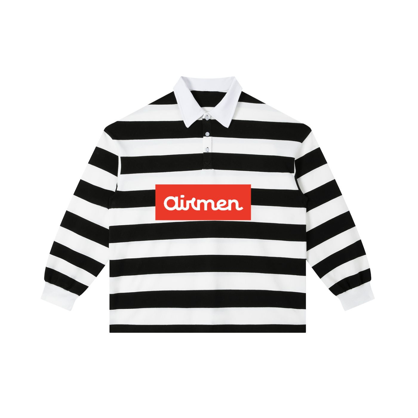 Color Block Stripe Polo Shirt