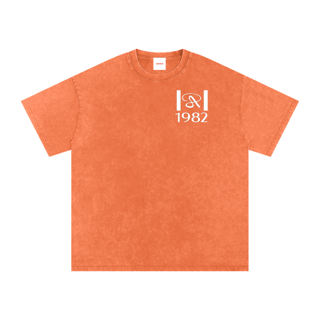 Snow Washed Oversized Cotton T-Shirt