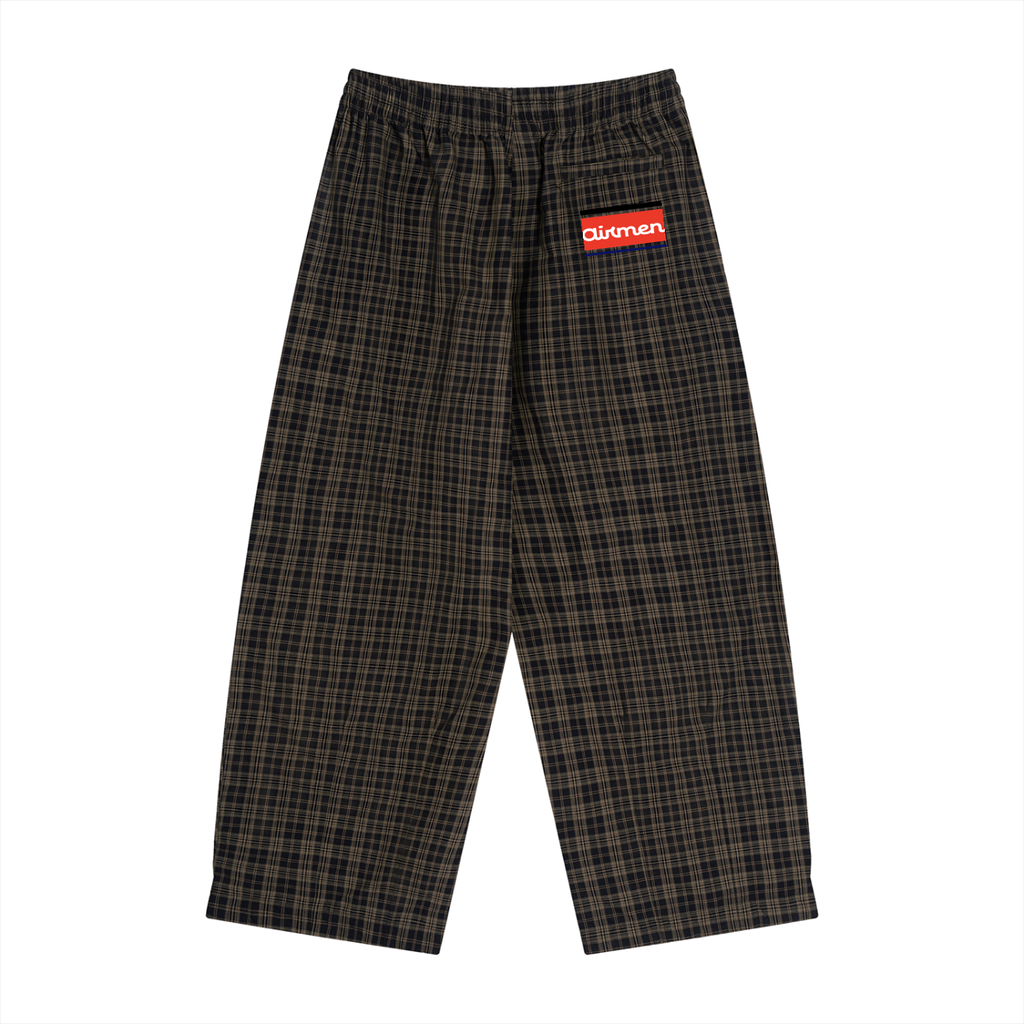 Unisex Plaid Wide Leg Pants