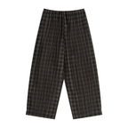 Unisex Plaid Wide Leg Pants